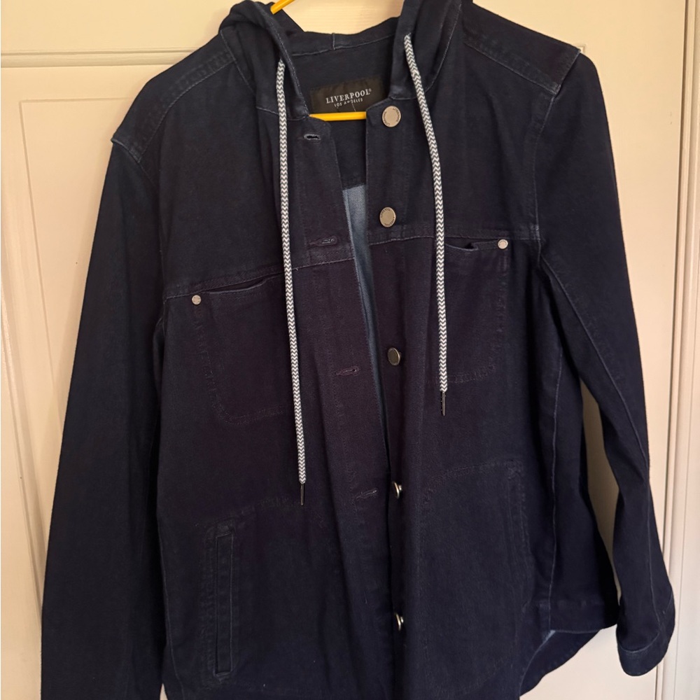 Liverpool Women's Dark Blue Lightweight Jacket